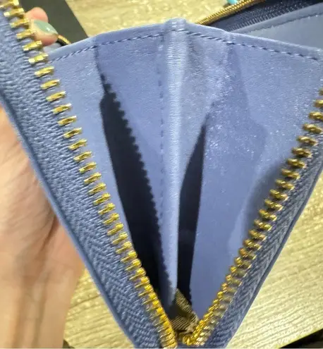 Anya Hindmarch FAITHFUL LARGE Round Long Wallet BLUEBELL