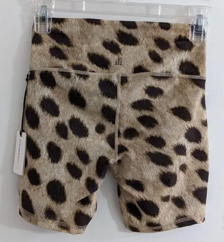 We Wore What Brand New Splice Leopard Print Shorts