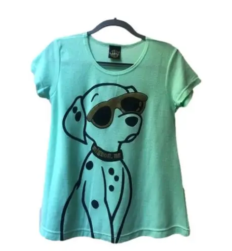 Napoli Unisex Mint Green Filet Mignon Me Printed retro puppy Scoop Neck Tee M Size M