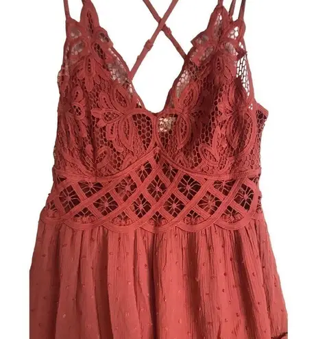 Brand New In Bohemian Burnt Orange Skater Dress Size S