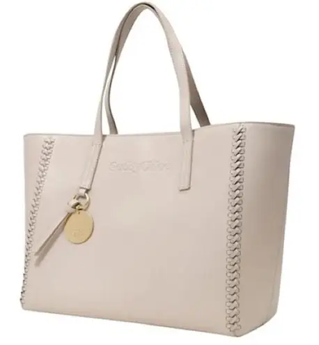 See By Chloe See by Chloé Tilda Leather Braided Tote In Cement Beige