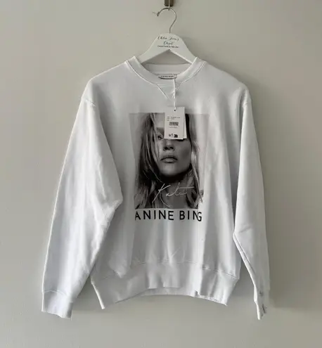 ANINE BING Kate Moss White Sweatshirt