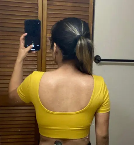 Cropped Workout Top Size XS