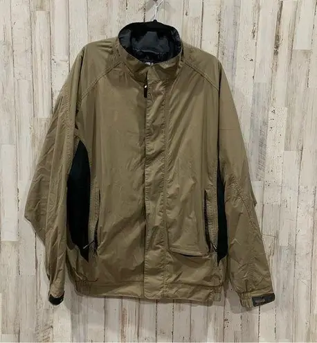 FootJoy Dryjoys Tan Windbreaker Rain Jacket Golf Quick Dry Outdoors