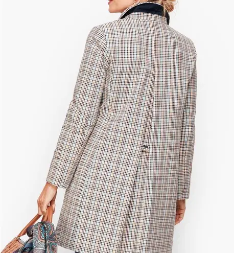 Talbots  Plaid Checkered Mac Classic Lined Jacket Overcoat - 4