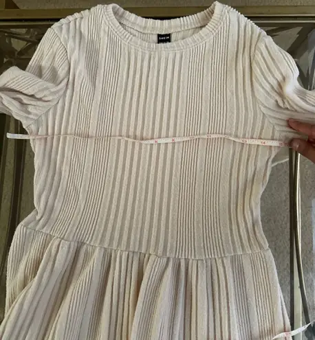 Cream Sweater Dress Tan Size XS