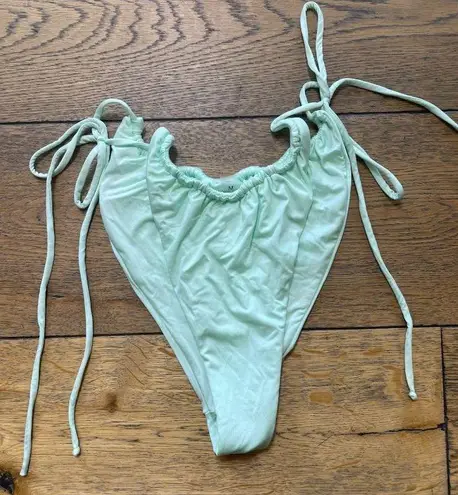 Monica Hansen Beachwear Miami Vice High Cut String Bikini Bottom Honeydrew Mediu Size M