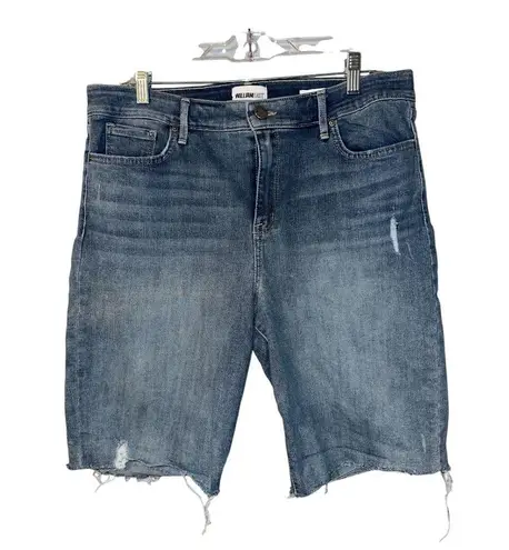 William Rast Denim Bermuda Biker Shorts, Size 32