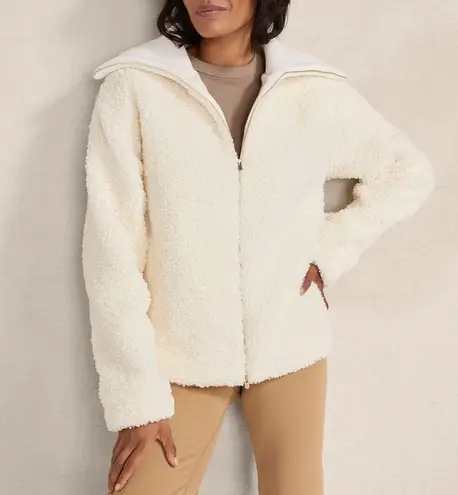 Haven Well Within Sherpa Jacket XXL Zip NEW NWT White