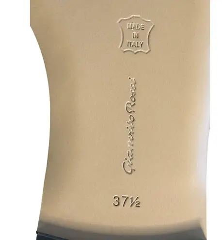 Gianvito Rossi NIB Selene Flat Sandal in Black Size 37.5