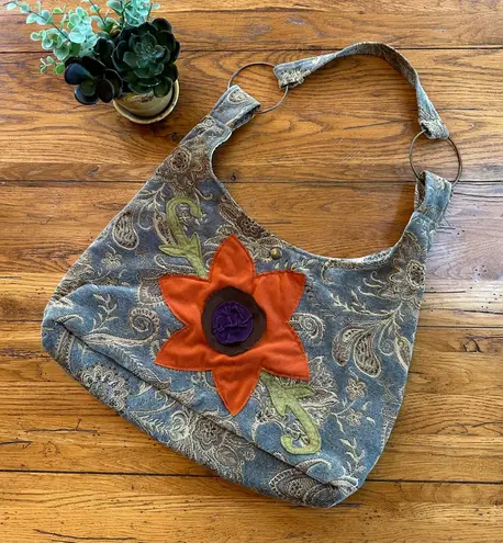 Cherella Shoulder Hobo Bag / Unique/ Rare Blue