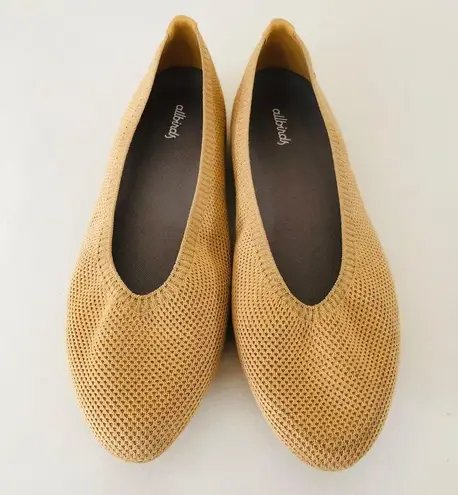 Allbirds Women's Tree Breezer Point in Forage Tan Ballet Flats Women's Size 11