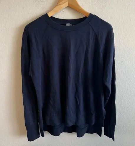 Sweaty Betty  After Class Navy Blue Longline Pullover Sweater Womens Medium