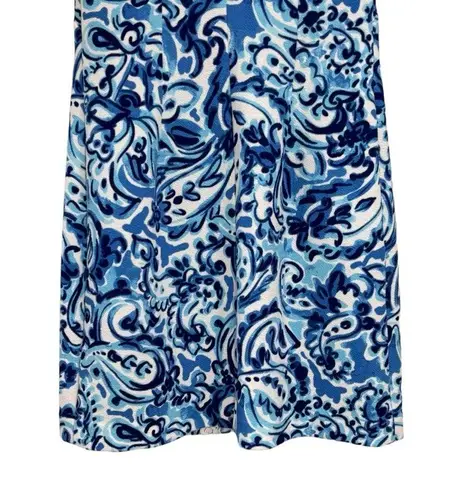 JH Blue and White Lace Applique Sheath Sleeveless Colorful Dress Women's size 4