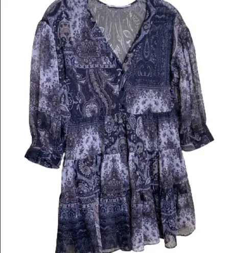 ZARA COPY - #21  midi Peasant  boho dress - Image 1