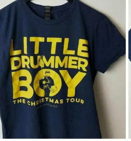 2018 Little Drummer Boy Christmas Tour T Shirt Concert Song Graphic Tee Medium M