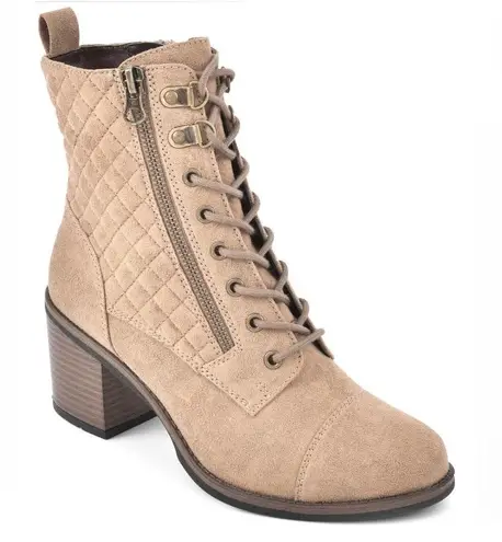 White Mountain Tan Dorsett Lace Up Combat Boots