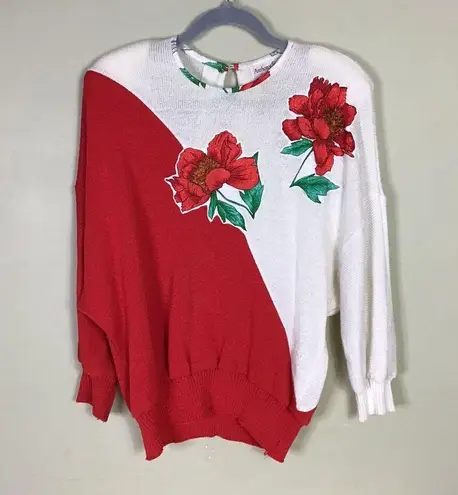 Anthony Sicari Women Holiday Christmas Sweater Sz. 14 Ugly Christmas Sweater Red