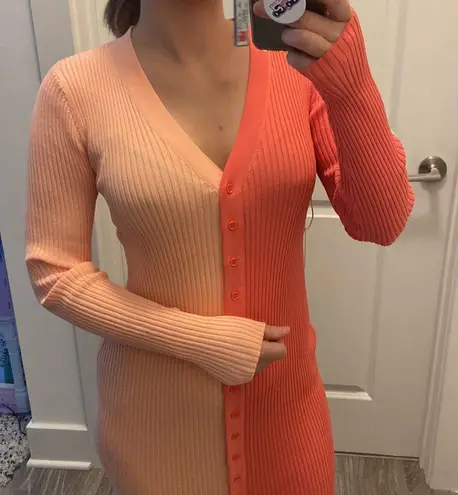 STAUD half and half sweater dress. S