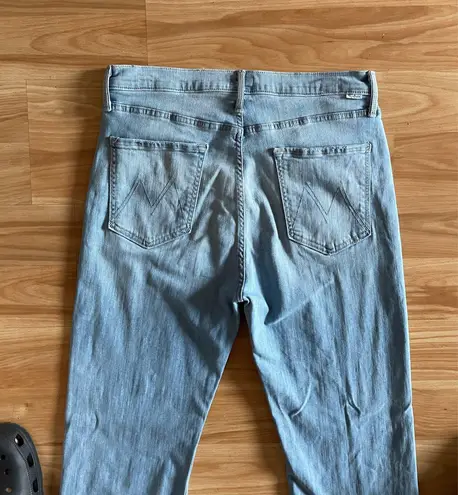 MOTHER Denim Awesome The Tripper Ankle Fray Jeans in Island Time - Sz 32