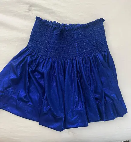 Queen Of Sparkles , blue metallic Skirt