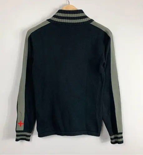 Rossignol JC de Castelbajac Zip Up Knit Patches Sweater Size L