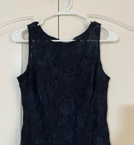 Karl Lagerfeld  Navy Blue Laced Dress Size 4