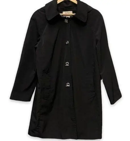 London Fog FOG by  Black Trench Coat