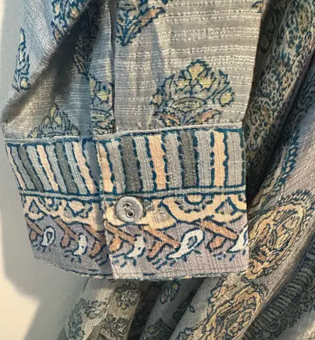 Soft Surroundings Asymmetric Hem Jardin Marjorelle Sage Maxi Dress M Fairy Boho