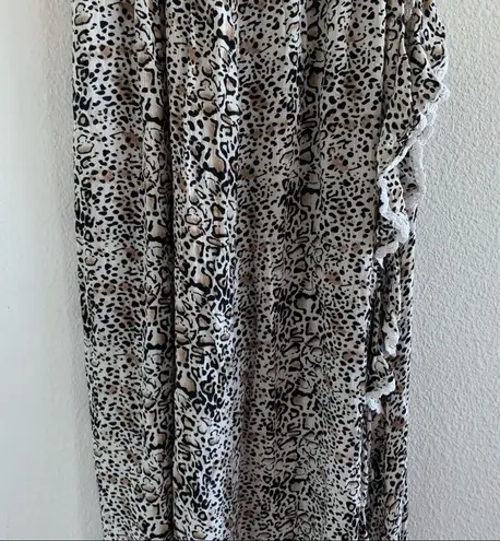 Rove Swim Animal Print Open Side Slit Cover Up Small
