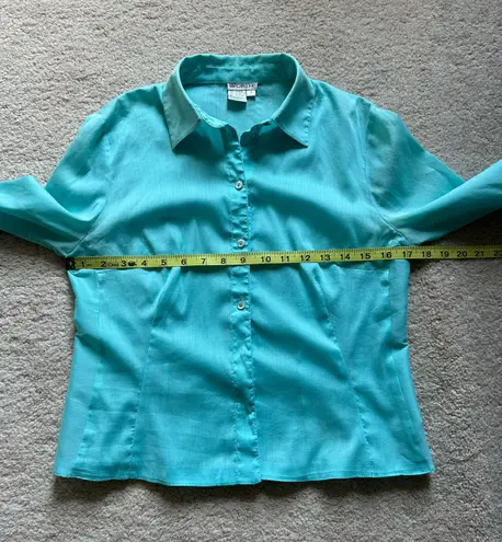 W By Worth Worth Woman’s Green/Blue Cotton Top, Sz 4