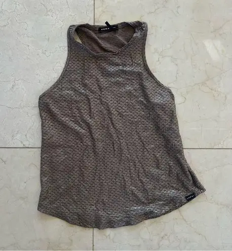 Koral  Brown Metallic Loose Fitting Tank Sz XS