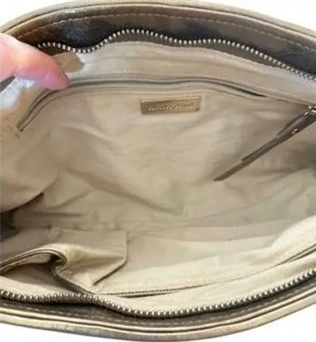 David Charles Metallic Silver Clutch Handbag