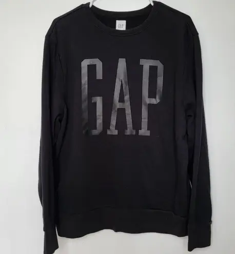 Gap black logo crewneck sweatshirt