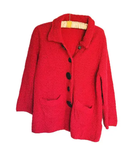 Willow Red Chunky Button