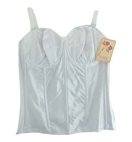 Empire Intimates (38D) American VINTAGE White Bridal Wedding Bustier Bra 1352 Size undefined