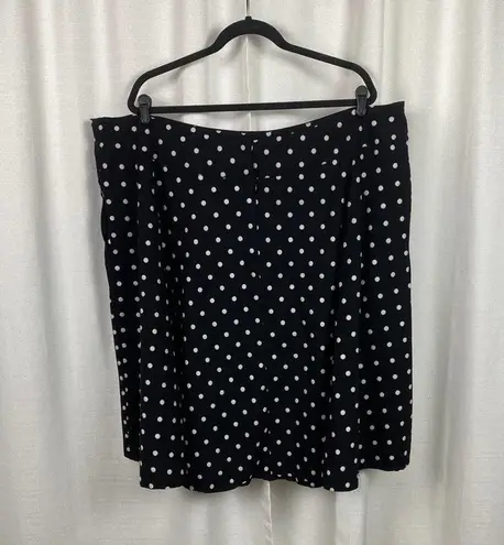 Unique Vintage Black&White Polka Dot Vivienne Swing Skirt Sz.5X/26