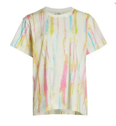 Hemant And Nandita Tie Dye Boho Metallic Frilly Smocked Mini Skirt and top Yellow Size XS