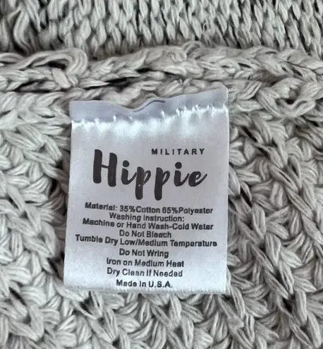 Military Hippie *SALE* Felicity Faux Fur Batwing Cardigan OS NWOT Oatmeal