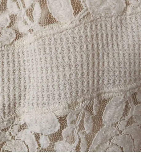 RXB Ivory Asymmetrical Tunic Sweater White Size M