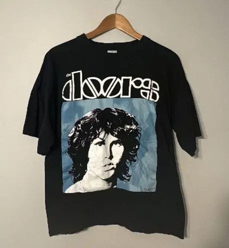 Vintage 90s Single Stitch Euro Boot The Doors Band Graphic T Shirt Size XL