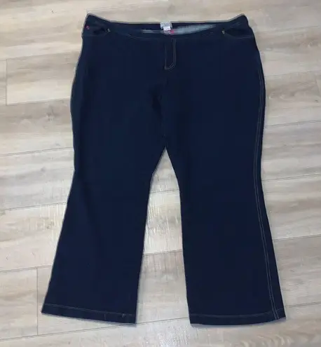 Pajama Jeans Woman’s 3X Stretchy Comfy Pull On Bootcut Jeans