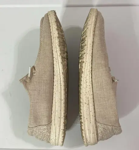 Hey Dude Wendy slip on canvas shoes with embroidery in Dusty Inca size 9