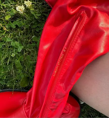 Surg Thigh High Platform Boot Black Size 8.5