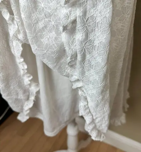 Wild Fable White Lace Lined Mini Dress Size Small