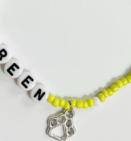 Tour Friendship Bracelet Key Lime Green Folklore White