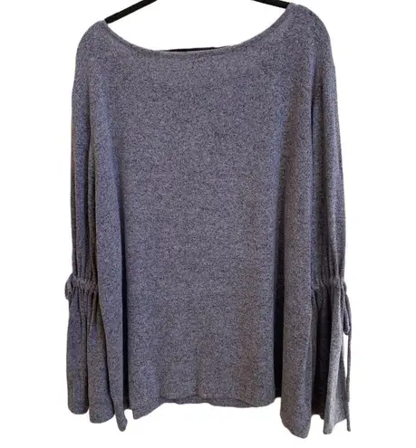 Caslon ππ©Ά Soft Knit Boho Long Pullover Sweater, Long Bell Sleeves With Ties, XXL