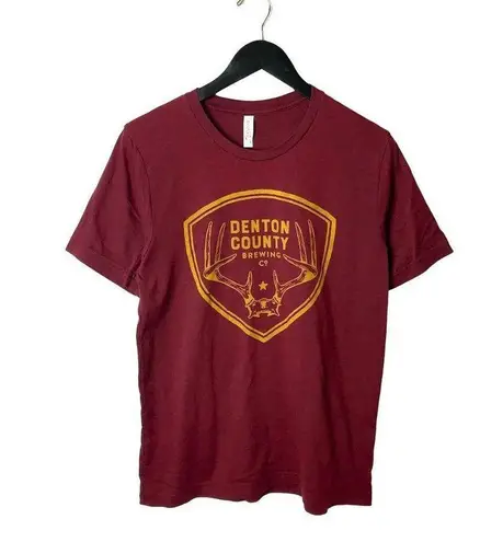 Denton County T Shirt Classic Deer Graphic Tee Short Sleeve Cotton Blend Solid Size L