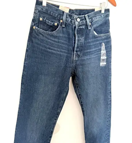 NWT Levi's 501 Original Straight Length Navy Button Fly Cotton Denim Jeans 27x30 Blue Size undefined