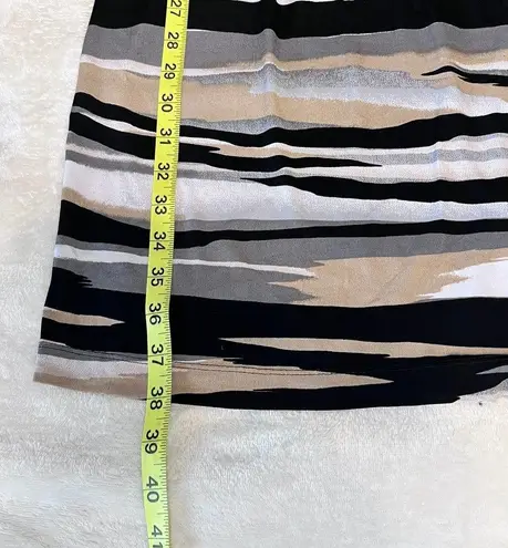 Connected Apparel Women's Size 6 Striped Sleeveless Sheath Dress